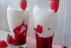 Kreasi Menggoda Strawberry Cheese Milk, Lezatnya Perpaduan Keju dan Susu, Cocok Jadi takjil atau Sajian di Hari Lebaraan 